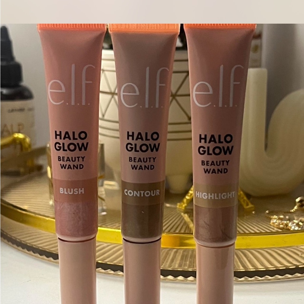 Halo Glow Beauty Wand Set - Blush, Contour, Highlight